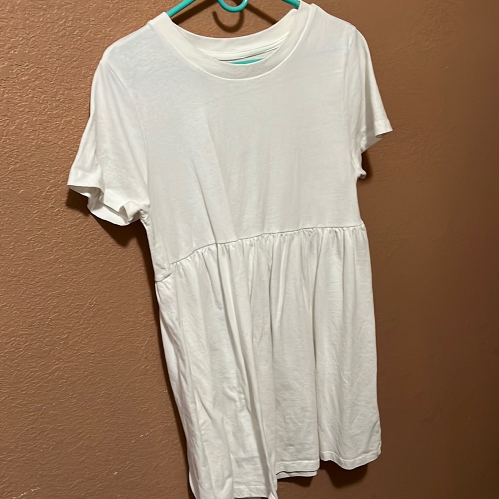 White Babydoll TShirt Dress